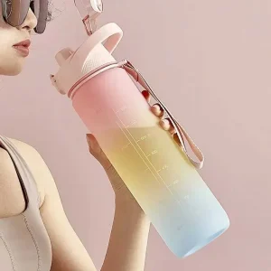 1000ml Large-Capacity Outdoor Water Bottle, Portable Sports Kettle for Fitness, Multi-Color Large Cup - Summer Hydration Flask